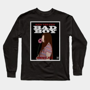 RED VELVET SEULGI  "BAD BOY" POSTER STYLE Long Sleeve T-Shirt